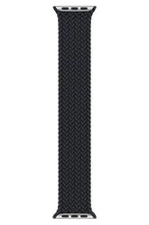 Apple Watch Uyumlu Örgü Loop Kordon Siyah